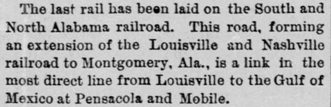 1872SouthNorthAlabamaRailroadComplete 1